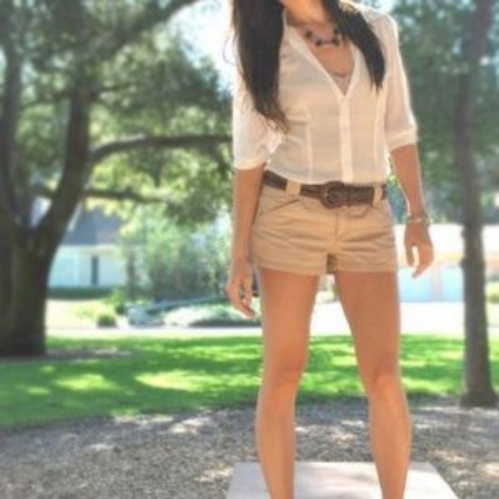 Tan Levi Shorts